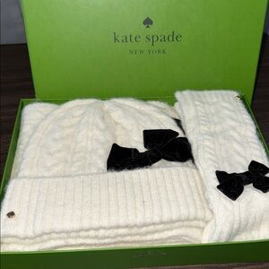 Kate Spade Ivory Knit Set with Black Accents